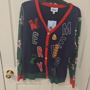Women's Festive Sweater with Lights